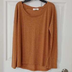 Forever 21 Women's Long Sleeve Top in Warm Brown Size M NWOT